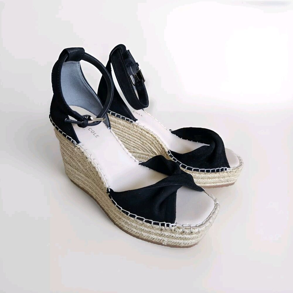 Kenneth Cole New York Womens SOL Ankle Strap Casual Wedge Heels Size 8 BHFO 8088 - Picture 1 of 8